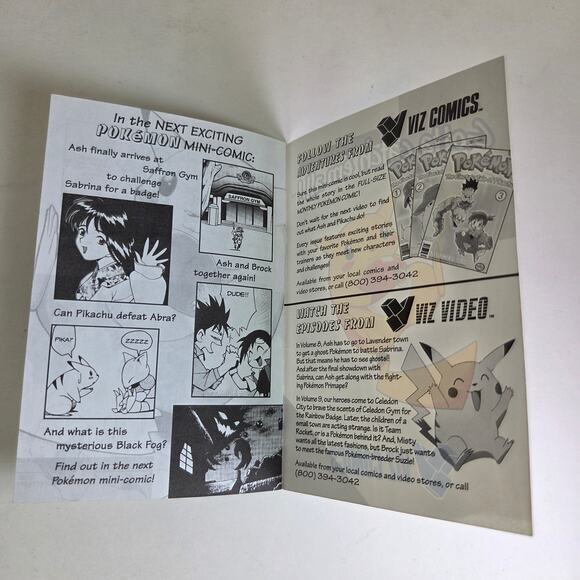 Pokémon The Electric Tale of Pikachu Comic #6 1999 VIZ VHS Exclusive Mini Manga - Picture 11 of 13